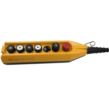 Пульт управления emas 7-ми кнопочный, c ключом и аварийной кнопкой, 250 в, 4а pv7e30b22ac20