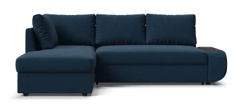 Угловой левый диван Порто НПБ рогожка Malmo  синий