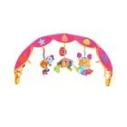 Детская дуга музыкальная с 3 игрушками розовая